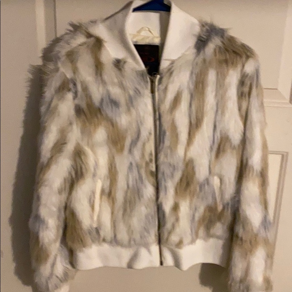 Faux fur jacket